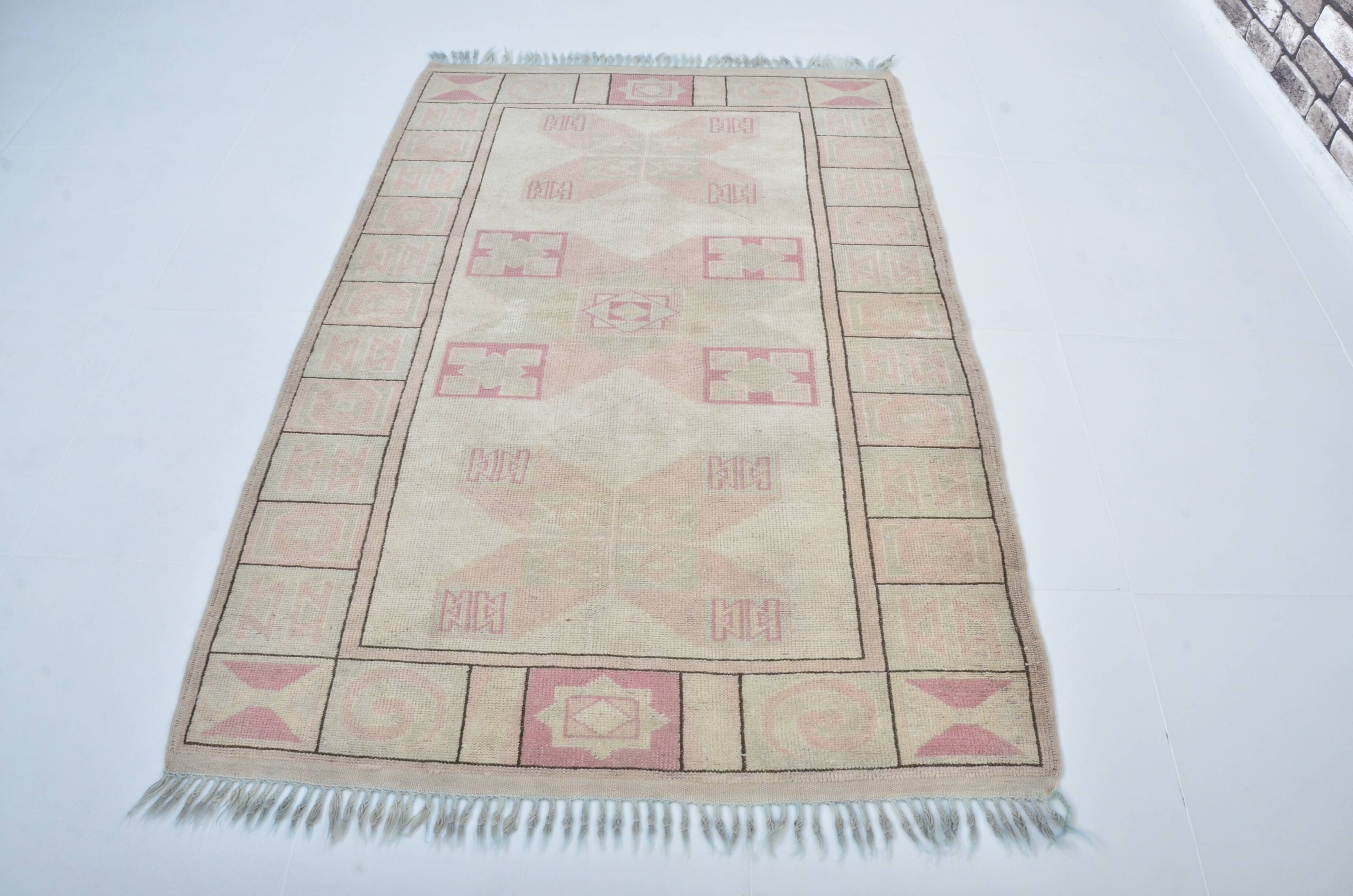 Turkish Oushak handmade rug sku 3601