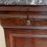 Antique mahogany sideboard with marble top
