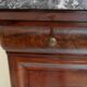 Antique mahogany sideboard with marble top