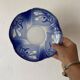 Assiettes  Sarreguemines décor Arum bleu cobalt