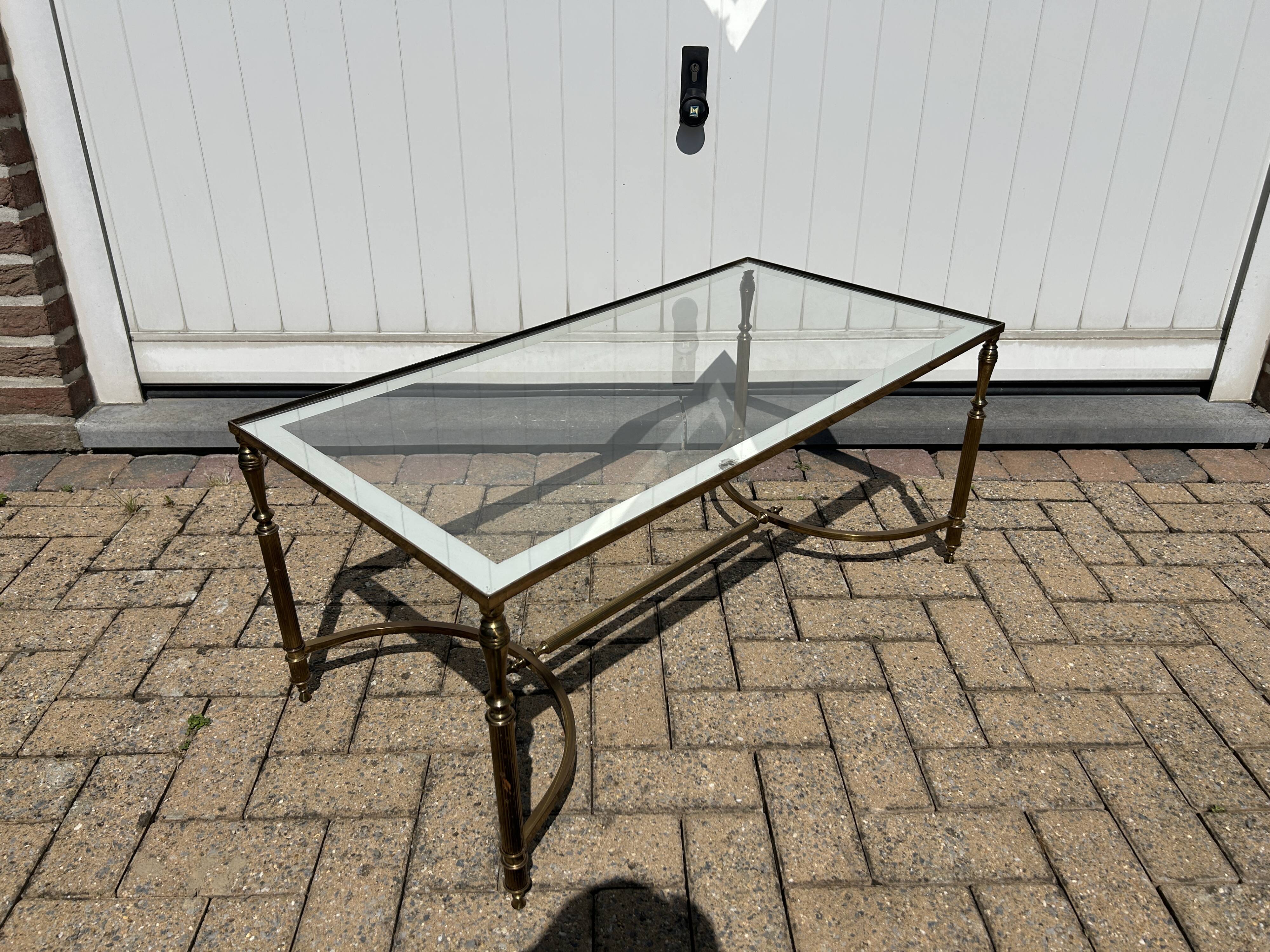 gold-plated brass coffee table