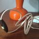 Orange opaline lamp