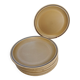 9 flat plates in Sarreguemines stoneware