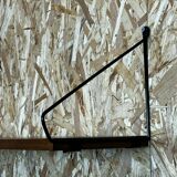 60s 70s oak shelf wall shelf WHB Stringregal Danish Design