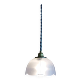 White frosted corolla nomad hanging lamp