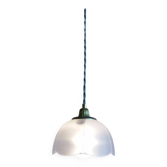 Suspension baladeuse nomade corolle dépolie blanche