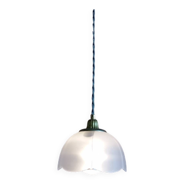 Suspension baladeuse nomade corolle dépolie blanche