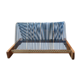 Porte vinyles en bois années 60 - 70