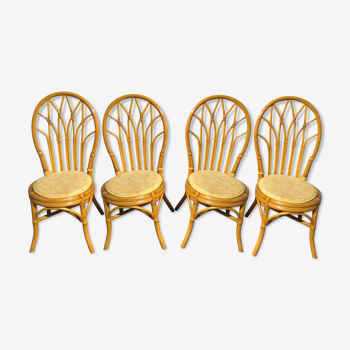 4 rattan chairs