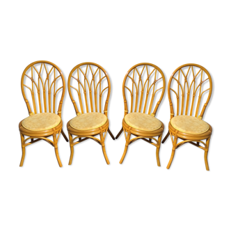 4 rattan chairs