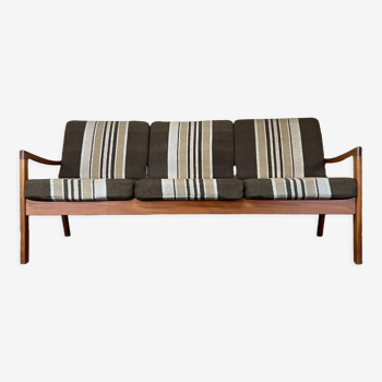 3 seater sofa couch ole wanscher cado france & son danish design, 60s 70s teak