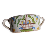 Small pot with handles, Quimper earthenware