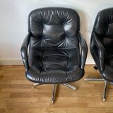 Strafor 451 leather armchair