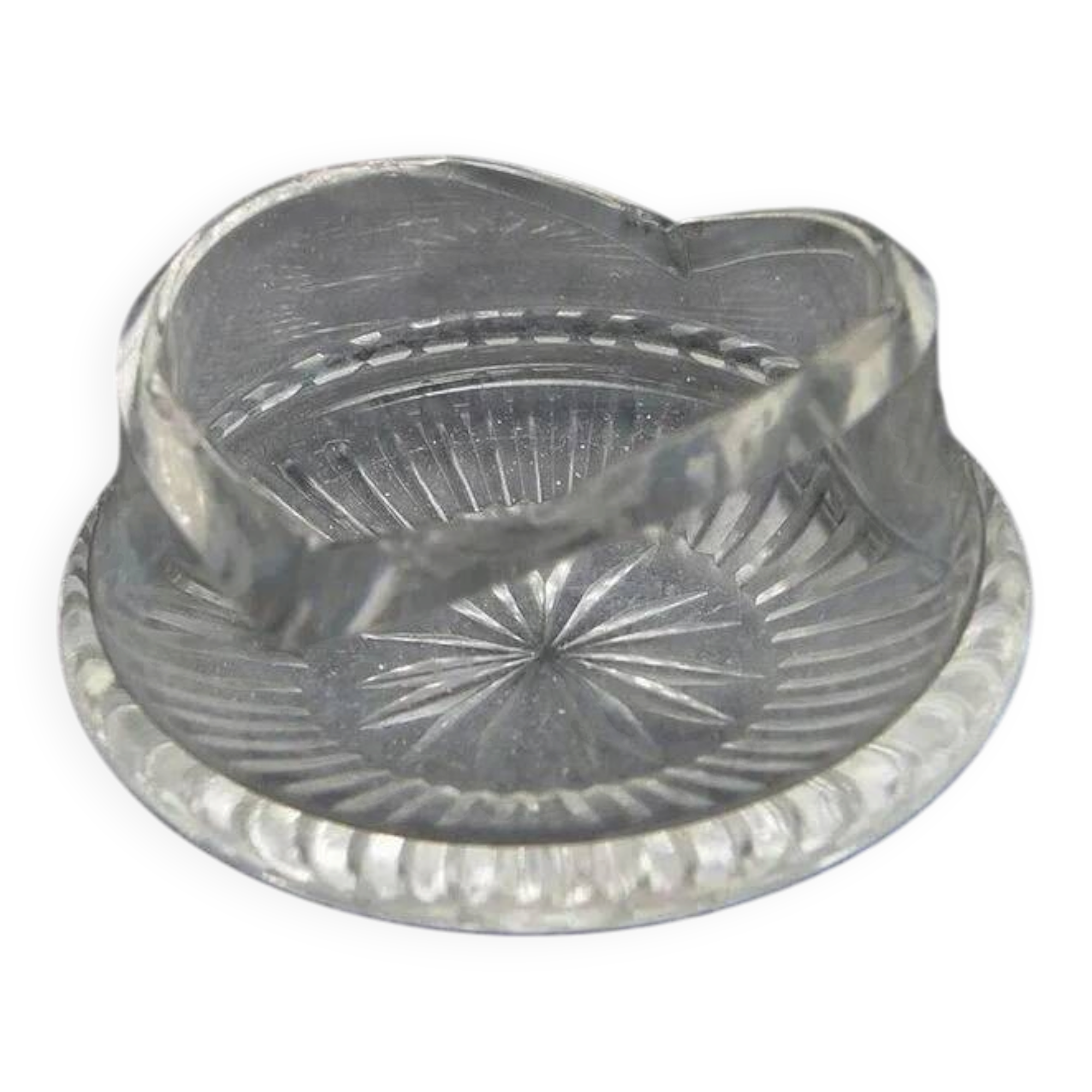 F8t crystal salt shaker art deco