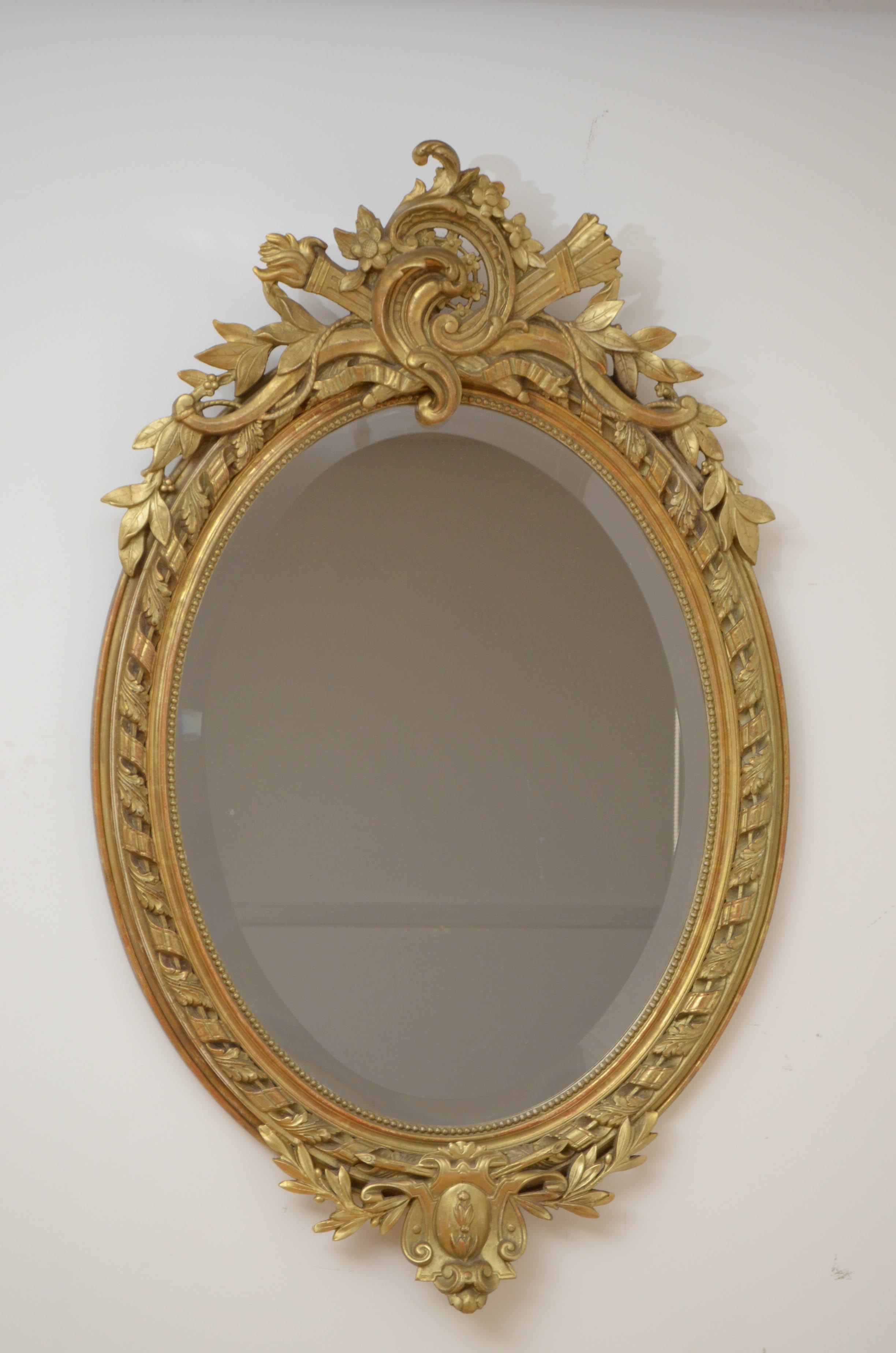 19th century gilt wall mirror - 112x70cm