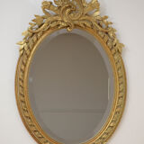 Miroir mural doré du XIXe siècle - 112x70cm