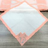 6 hand-embroidered table napkins, 1930s