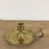 Brass cellar rat candle holder