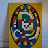 Orphism, Follower of Sonia Delaunay, Oil on panel, 67 x 46 cm