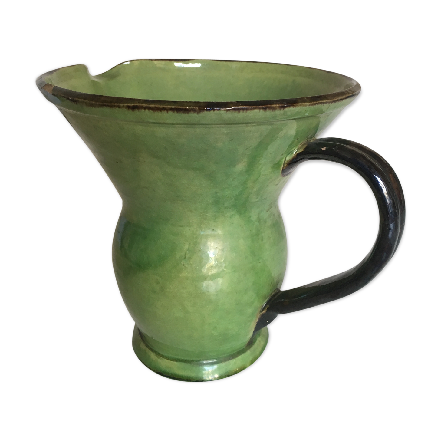 Dieulefit Vallauris 50s glazed earthenware vase