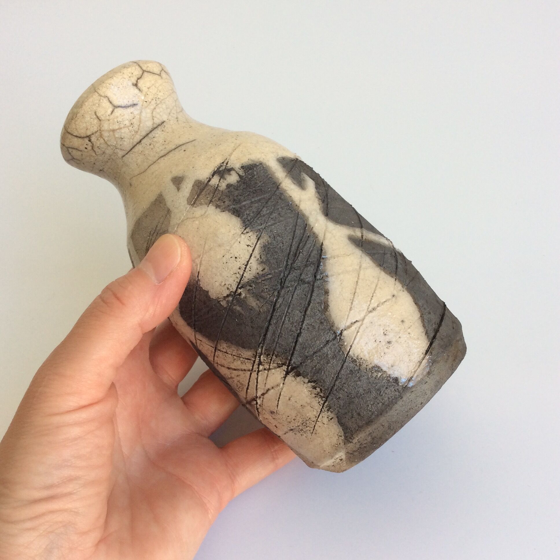 Raku vase ceramic Japan Keramic