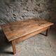 Antique cherry coffee table, rustic farmhouse table with drawer, circa 1750–1800.