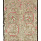 Handwoven one-of-a-kind anatolian beige runner rug 85 cm x 337 cm