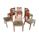 Six scandinavian g Plan teak chairs