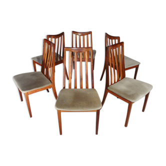 Six scandinavian g Plan teak chairs