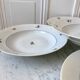 Set of 5 hollow plates Made in France registered model "Czech" 50s-60s