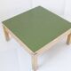 Vintage 1950s khaki Formica square coffee table Rockabilly 50s