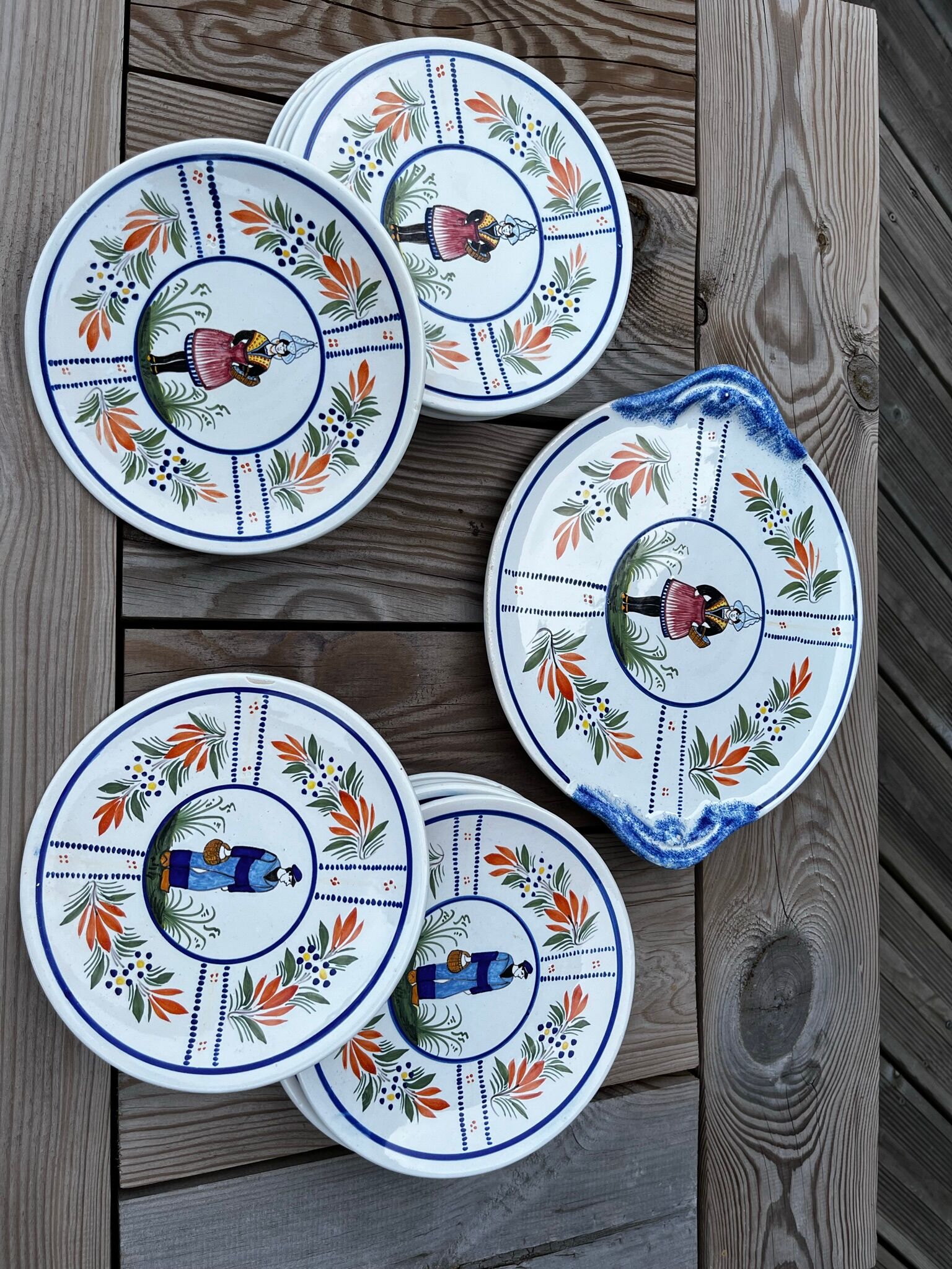 Service à dessert de Vendée "Les Sables d'Olonne"