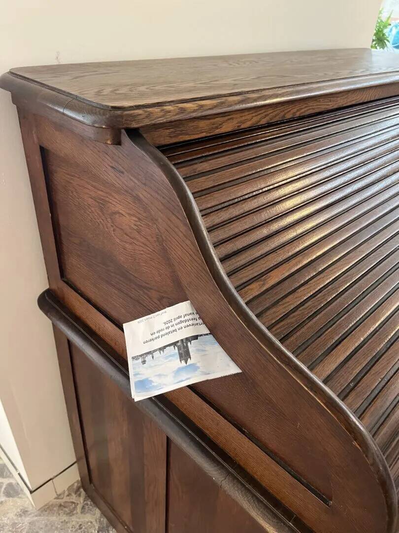 Antique directors oak roll top desk