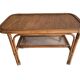 Vintage coffee table in rattan and cane – 1960s/70s