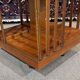 1970s English revolving library in fir
