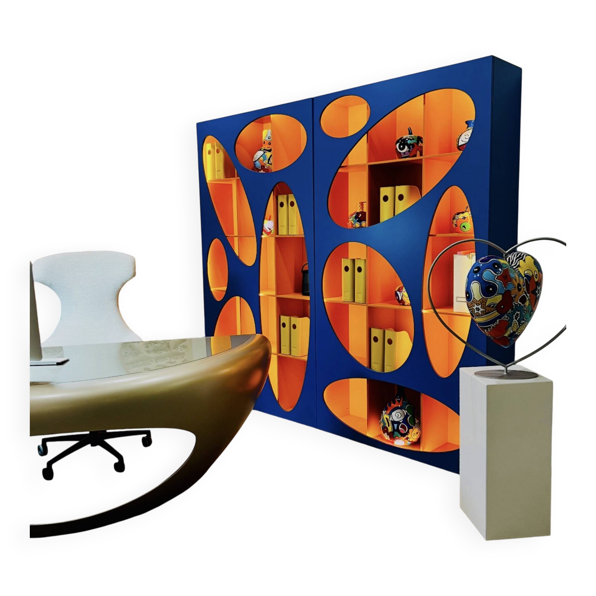 Bibliothèque roche Bobois modèle 2