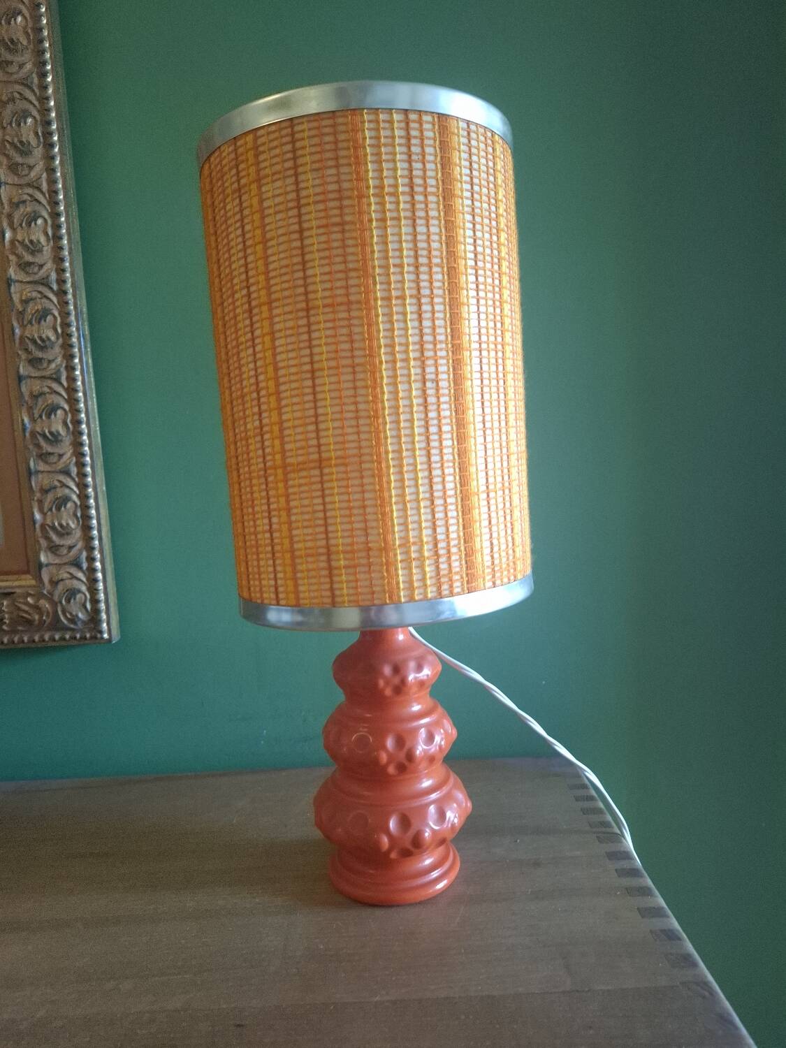Vintage 70's opaline lamp