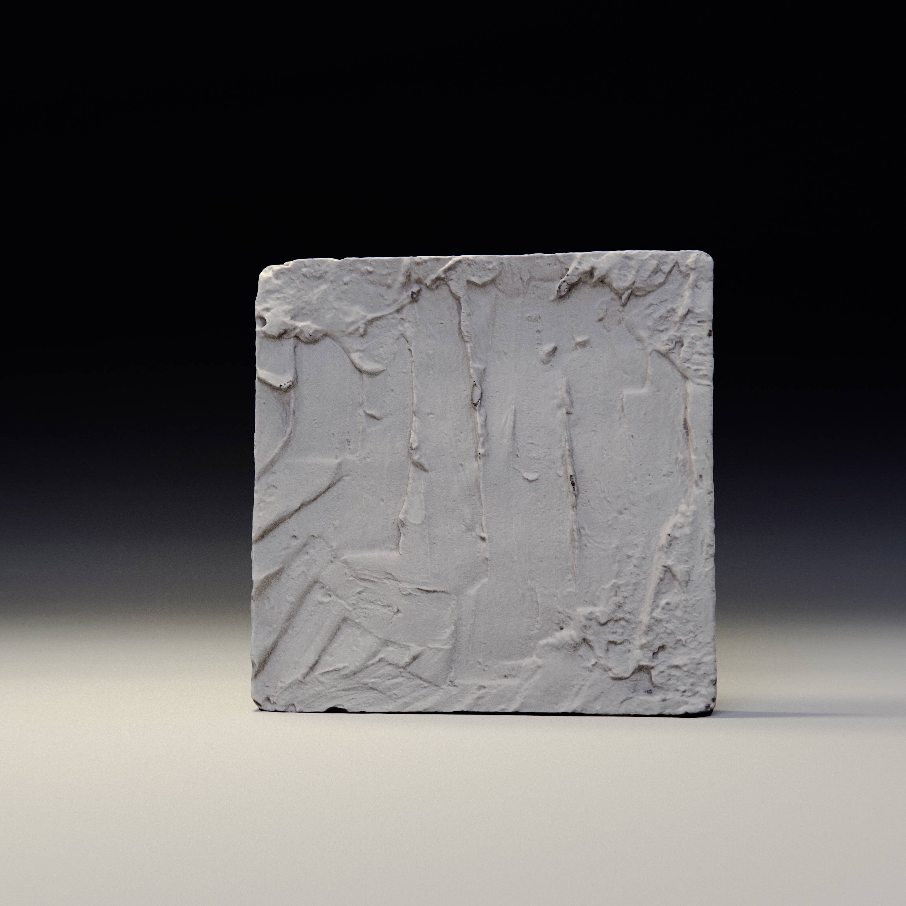 Bas-relief avec poussin de caille – Reproduction en plâtre de la période pt