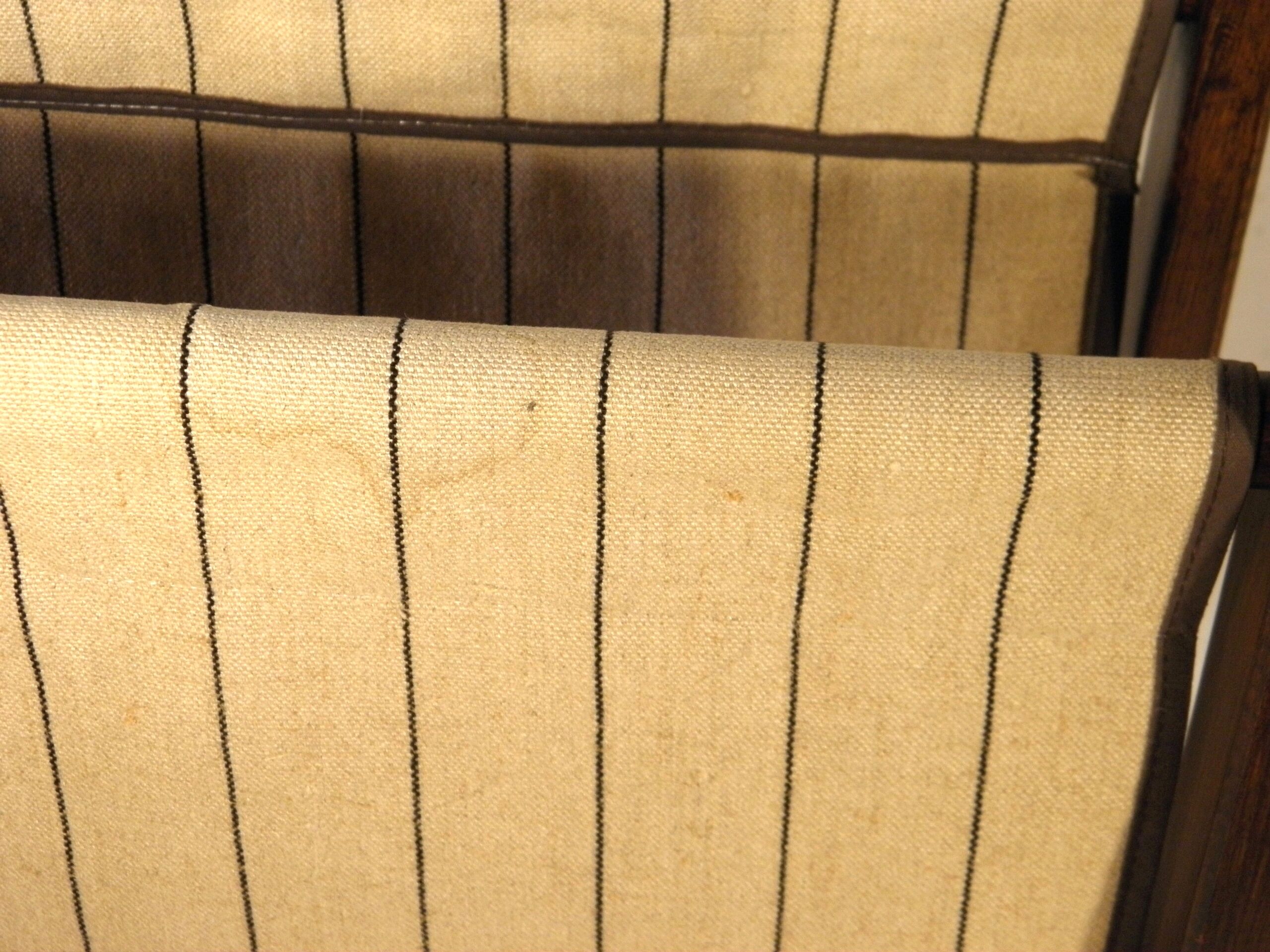 Wood and canvas magazine holders