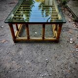 Table basse rotin