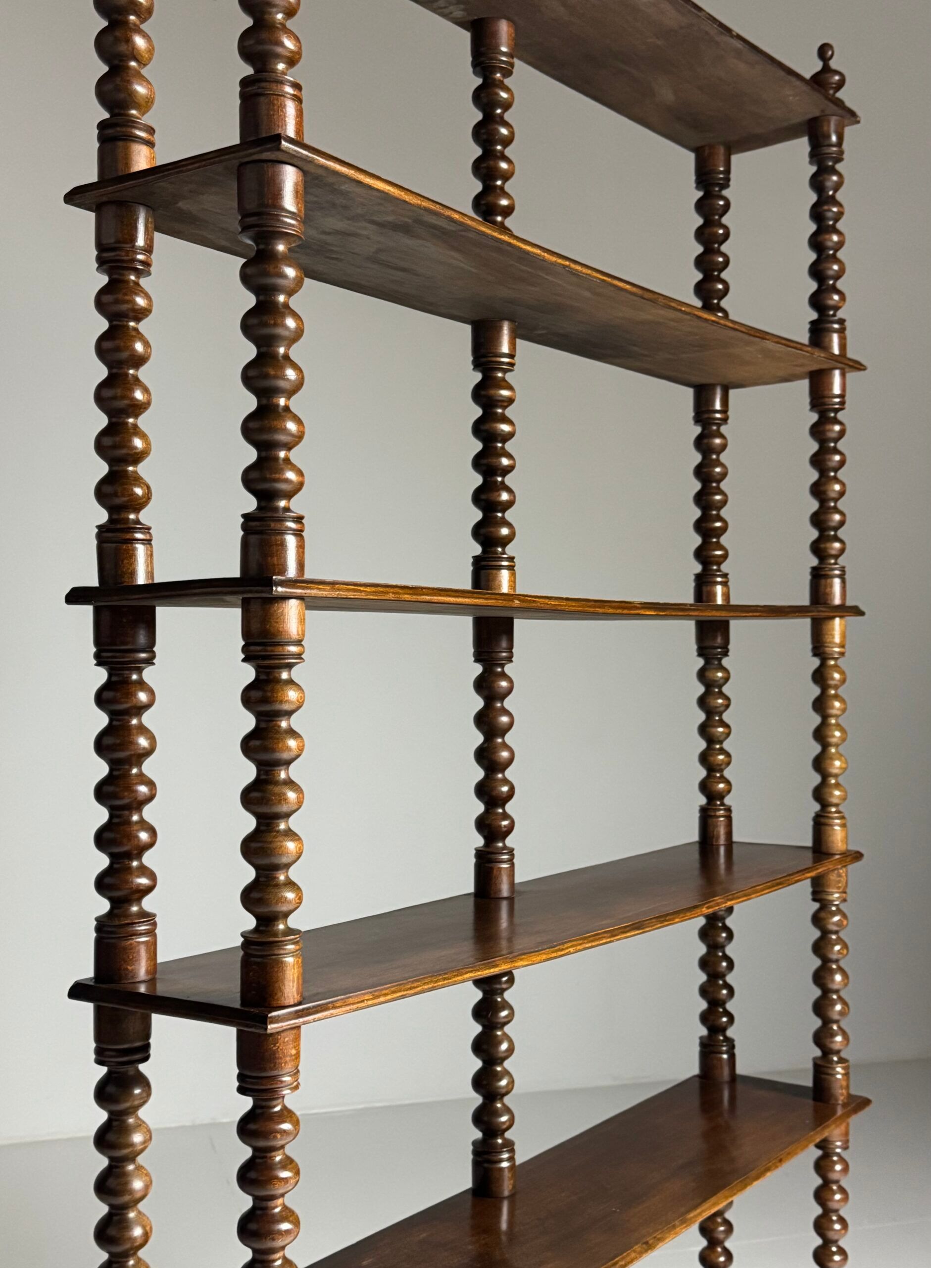 Bobbin bookcase / French antique bookshelf