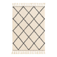 Carpet beni ourain cream with black diamonds wool