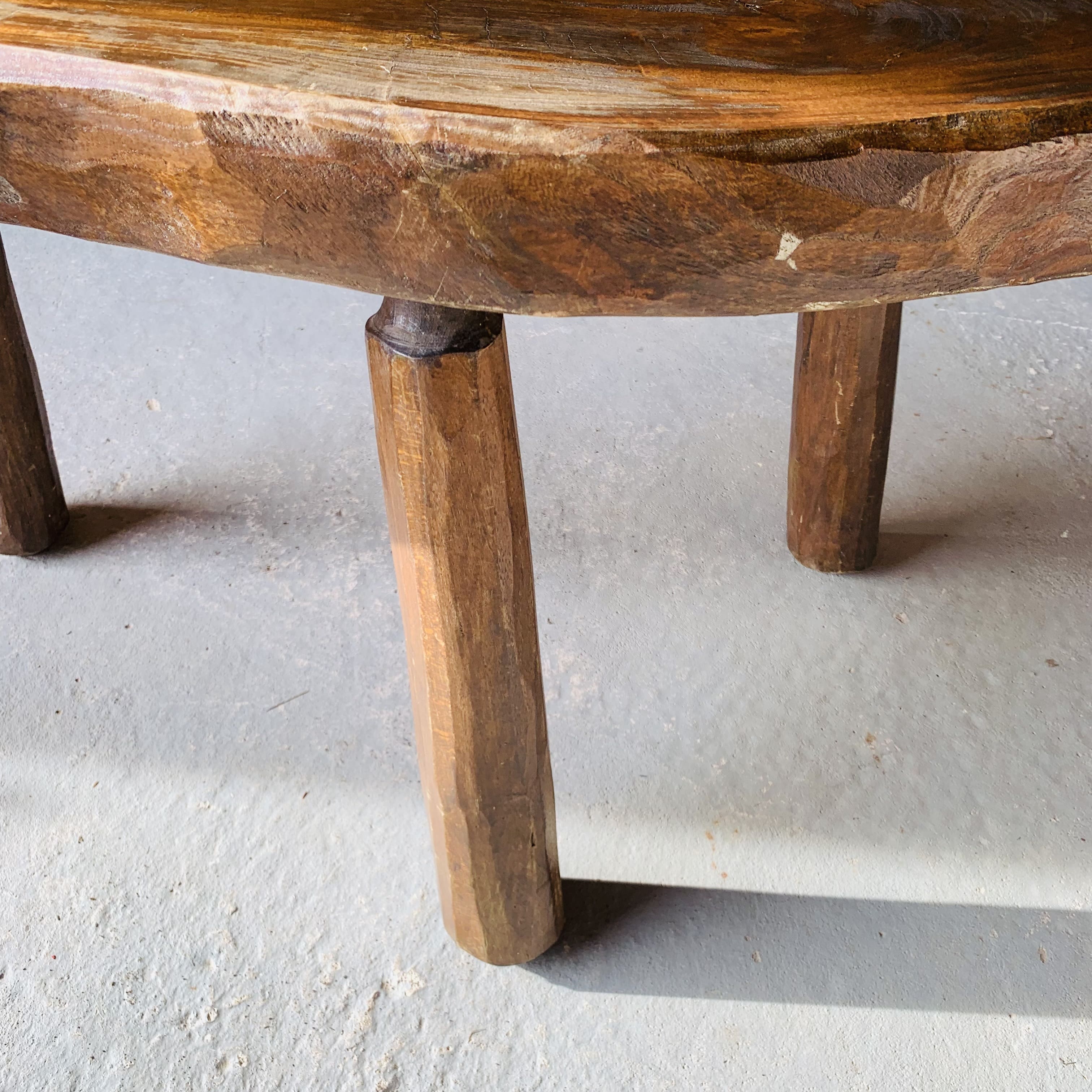 Brutalist tripod coffee table