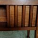 Vintage wooden side table with trompe-l'œil system.