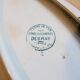 Oval ravier dish with floral decoration - "Guadeloupe" Terre de fer - Debray