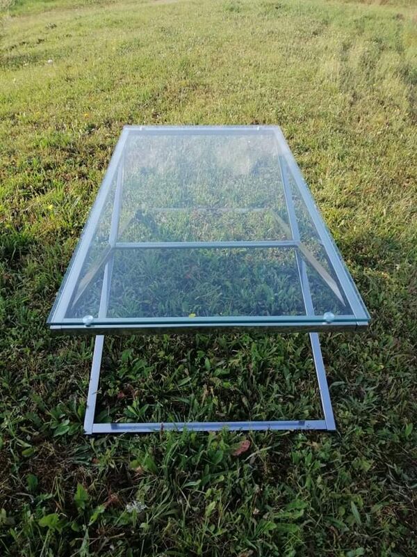 table basse verre John Lewis Alice table basse134x h44x70