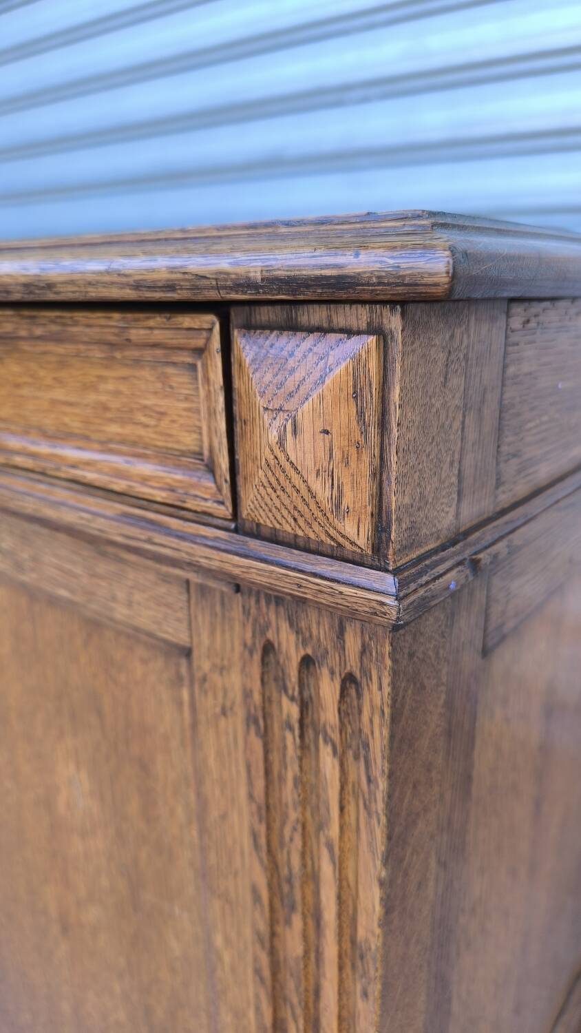 English sideboard in blond oak 1950