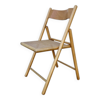 Vintage cane folding chair 80 Habitat