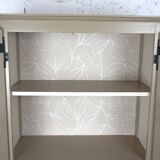 Parisian showcase dresser revamped country style wallpaper paint