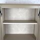 Parisian showcase dresser revamped country style wallpaper paint